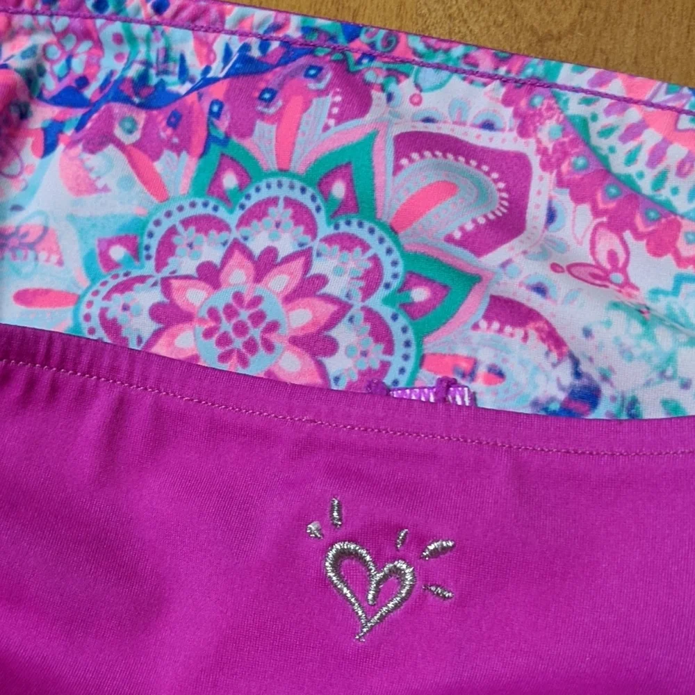 Justice Girls Pink Multi Floral Print Bikini Bottoms